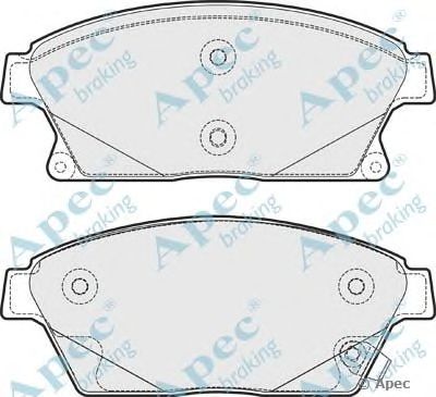 APEC BRAKING pad1772 -  Комплект тормозных колодок, дисковый тормоз